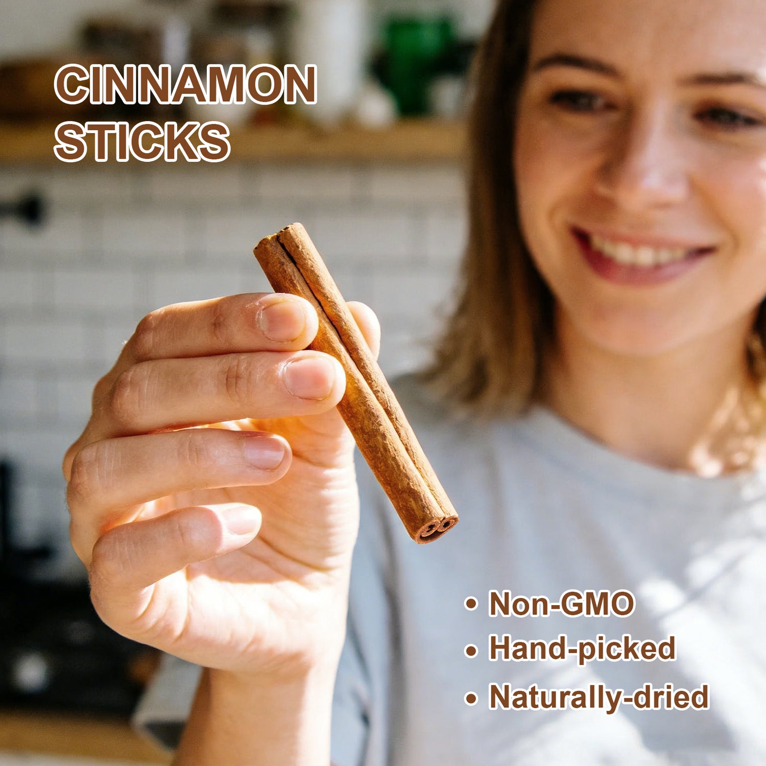 GoldenAnise Premium Cinnamon Sticks, Available in 4 oz, 8 oz (Reusable Airtight Canister),   Whole Cinnamon Sticks for Baking, Cooking, Beverages, Coffee, Tea and Mulled Wine, 100% Raw and Aromatic Culinary Spice, Non-GMO